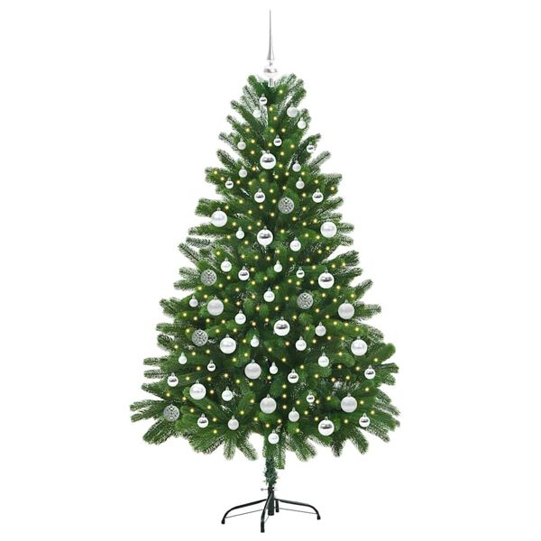 vidaXL Christmas Tree with 300 LEDs with Stand Green 180 cm PE