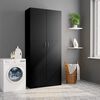vidaXL Storage Cabinet Black 80x35.5x180 cm Engineered Wood