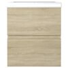 vidaXL Sink Cabinet with Built-in Basin Sonoma Oak Engineered Wood