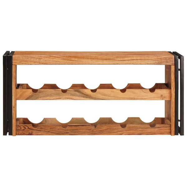 vidaXL Wine Rack Brown 100 x 45 x 33 cm Solid Acacia Wood