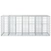 vidaXL Gabion Raised Bed Silver 140 x 60 x 55 cm Galvanised Steel