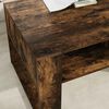 vidaXL Coffee Table Smoked Oak 92 x 53 x 45 cm Engineered Wood