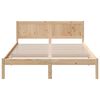 vidaXL Bed Frame Brown 150 x 200 cm Solid Pine wood