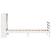 vidaXL Bookcase Bed without Mattress White 90x200 cm Solid Wood Pine