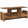 vidaXL TV Stand Smoked Oak 102 x 35 x 45 cm Engineered Wood