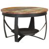vidaXL Coffee Table Ø68x43 cm Solid Reclaimed Wood