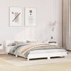 vidaXL Bed Frame without Mattress White 140x190 cm Solid Wood Pine