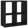 vidaXL Wall Cube Shelf Black 69.5x29.5x69.5 cm MDF