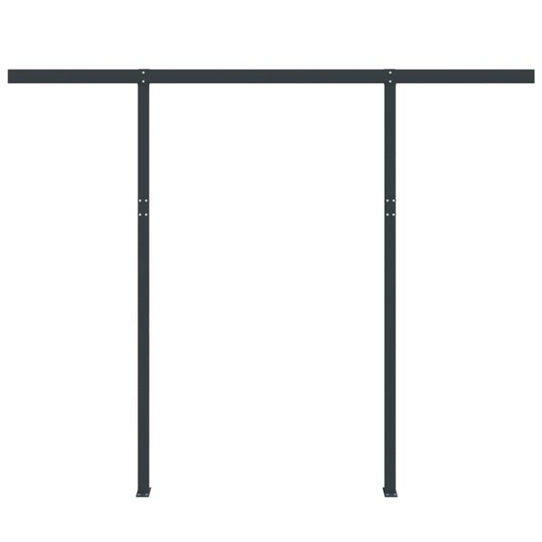 vidaXL Awning Post Set Anthracite 300x245 cm Iron