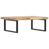 vidaXL Basin Shelf Wall Mounted Steel and Solid Wood Acacia