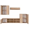 vidaXL TV Cabinet Set Wall-mounted 5 pcs Sonoma oak 221 x 30 x 80 cm