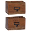 vidaXL Pencil Case Multicolour 18 x 10 x 12 cm Solid Mahogany Wood