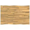 vidaXL Live Edge Table Top 80 x 60 x 3.2 cm Rectangular