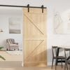 vidaXL Door NARVIK Natural 90 x 210 cm Solid Pine Wood