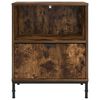 vidaXL Bedside Cabinet Smoked oak 49 x 36 x 61 cm Engineered wood