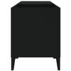 vidaXL Record Cabinet Black 84.5x38x48 cm Engineered Wood
