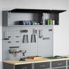 vidaXL Tool Cabinet Set with Shelf 5 pcs Black Powder-Coated Steel