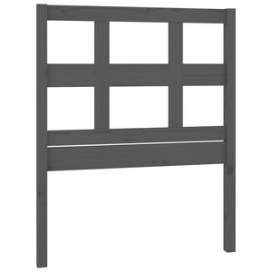 vidaXL Bed Headboard Grey 80,5x4x100 cm Solid Wood Pine