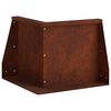 vidaXL Retaining Wall 50 x 50 x 50 cm Weathering Steel Rusty