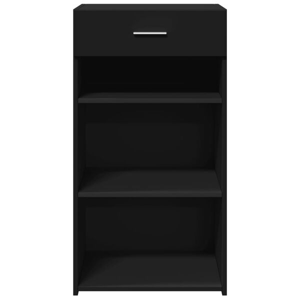 vidaXL Sideboard Black 50x42.5x93 cm Engineered Wood