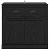 vidaXL Highboard Black Oak 70 x 35.5 x 67.5 cm Engineered Wood
