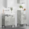 vidaXL Bathroom Furniture Set with Drawer 2 pcs Concrete Grey