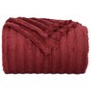 vidaXL Throw Blanket Bordeaux Red 270 x 240 cm Fleece