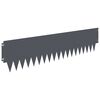 vidaXL Lawn Edging 20 pcs 103 x 25 cm Steel Anthracite