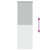 vidaXL Roller Blind Blackout Light Grey 45x130 cm Fabric Width 40.7 cm Polyester
