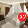 vidaXL Mosquito Net 2 pcs Round 56x325x230 cm