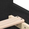 vidaXL Bed Frame without Mattress Black Oak 75x190 cm Engineered Wood