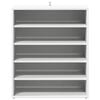 vidaXL Shoe Cabinet White 60x35x70 cm Engineered Wood