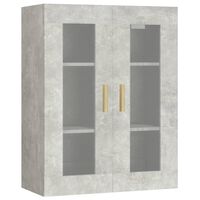 vidaXL Hanging Wall Cabinet Concrete Grey 69.5x34x90 cm