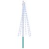 vidaXL Christmas Tree Light with Spike and Flagpole 180 cm 108 LEDs