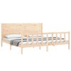 vidaXL Bed Frame without Mattress 200x200 cm Solid Wood Pine