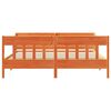 vidaXL Bed Frame without Mattress Wax Brown 180x200 cm Super King Solid Wood Pine
