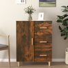 vidaXL Sideboard Smoked Oak 69.5x34x90 cm Engineered Wood