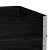 vidaXL Garden Planter Black 120x80 cm Solid Wood Pine