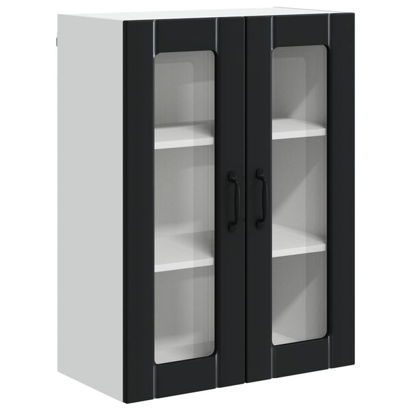 vidaXL Kitchen Cabinet Black 60 x 31 x 80 cm Engineered Wood