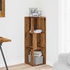 vidaXL Corner Cabinet Old Wood 33x33x100 cm Engineered Wood