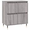 vidaXL Sideboards 3 pcs Grey Sonoma Engineered Wood
