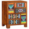vidaXL Sideboard Multicolour 50x35x60 Solid Wood Acacia