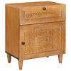 vidaXL Bedside Cabinet Light Brown 50 x 33 x 60 cm Solid Acacia wood