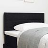vidaXL LED Headboard with LED Strip Lights Manual Black 80 cm Fabric
