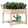 vidaXL Garden Planter Beige 90 x 90 x 76.5 cm Solid Fir Wood