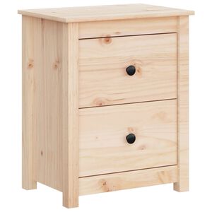 vidaXL Bedside Cabinet 50x35x61.5 cm Solid Wood Pine