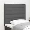 vidaXL Headboard with Headboard Dark Grey 100 cm Faux Leather