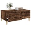 vidaXL Coffee Table Smoked Oak 90x50x36.5 cm Engineered Wood