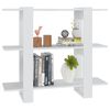 vidaXL Book Cabinet/Room Divider White 100x30x87 cm