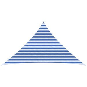 vidaXL Sunshade Sail Blue and White 2.5 x 2.5 x 3.5 m HDPE